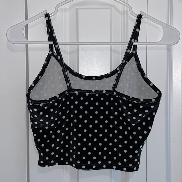SHEIN Polka-Dot Crop Top - Picture 2 of 3